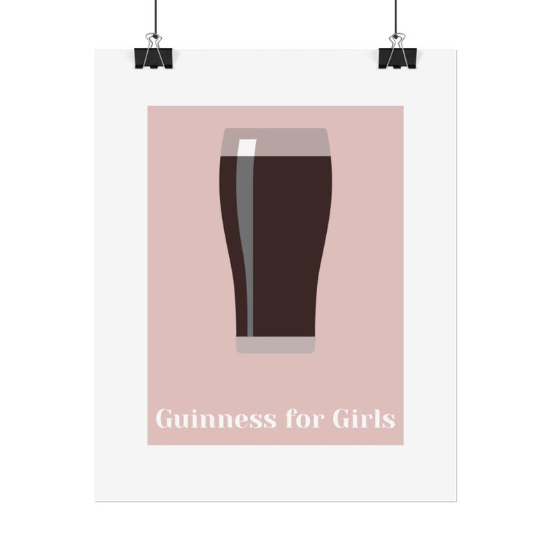 Guinness for Girls Poster | Rolled Poster, Beer Art Print afbeelding 7