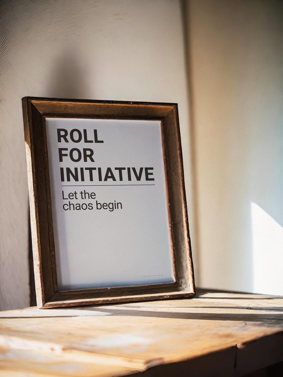 Roll for Initiative Poster | D&D Wall Art | Dnd Print | TTRPG Decor ...