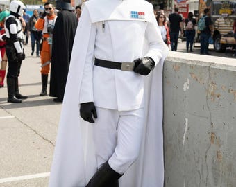 Starwars Inspired White Imperial Officer Uniform - Galactic Empire Commander Suit - White Tunic and Trousers