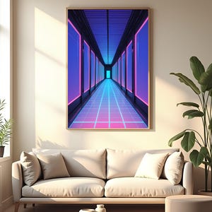 Neon Infinity Corridor