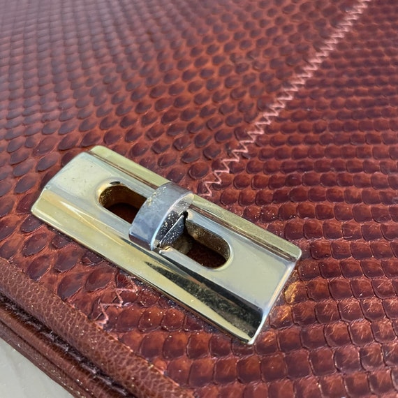 Brown snakeskin clutch purse handbag - image 3