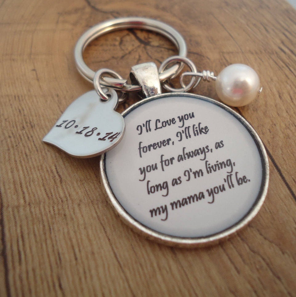 Mother Of The Bride Or Groom Keychain I Ll Love You Forever