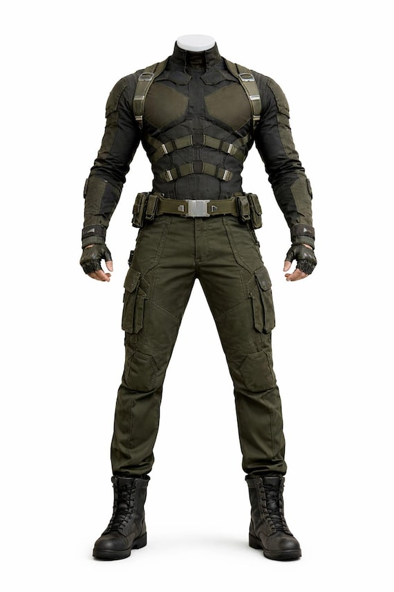 Men's Tactical Jumpsuit - Military Stealth Cosplay Costume - Cotton Combat Set