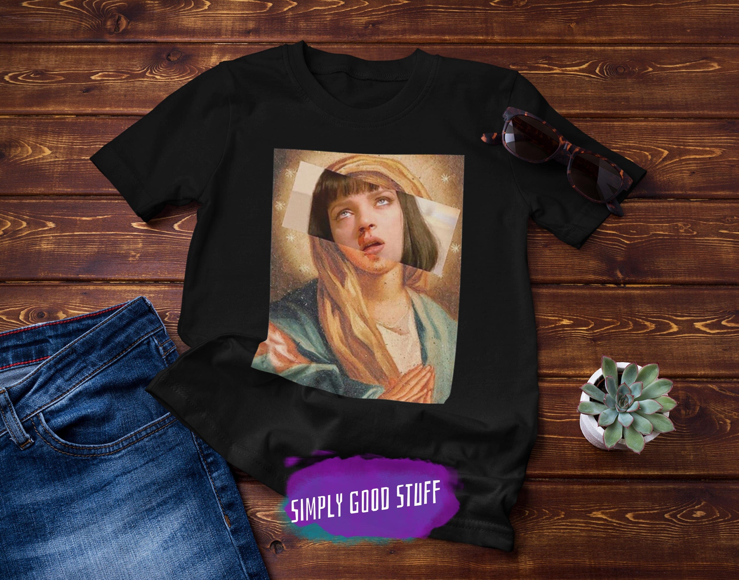 Virgin Mary Mia Wallace Vintage T-shirt 