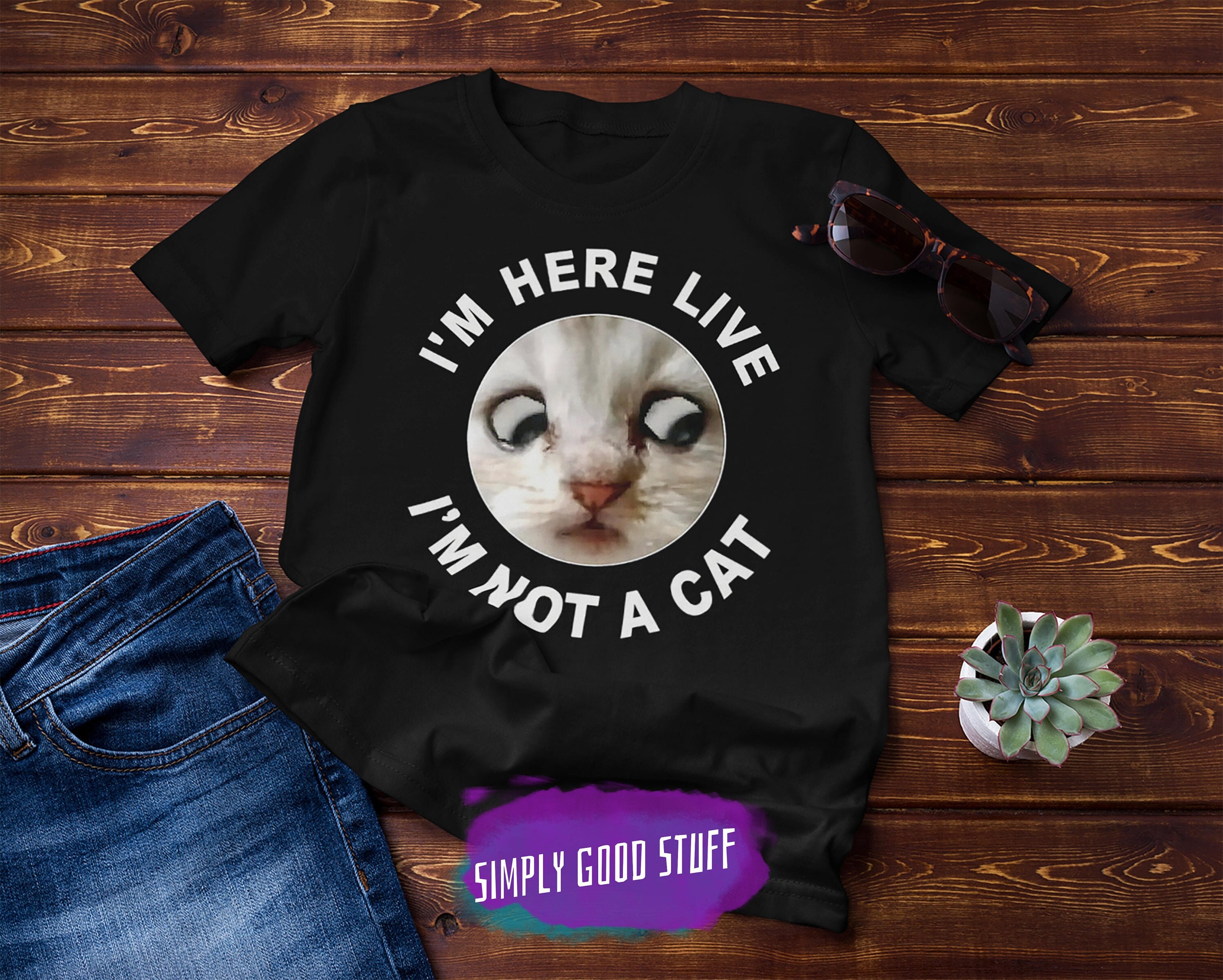 Cat Vintage T-shirt Cat 