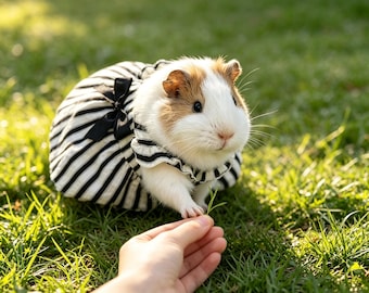 Vestito carino per porcellino d'India, costume per piccoli animali, vestiti vintage floreali per porcellino d'India, vestito da coniglietto, gonna da gatto, accessorio per foto di compleanno di animali domestici