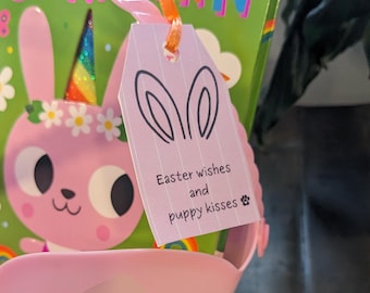 Easter Gift Tags, Dog Lover Gift Labels (Digital Download)
