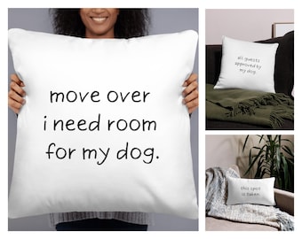Dog Approved Pillow, Polyester Case and Insert, Hidden Zipper