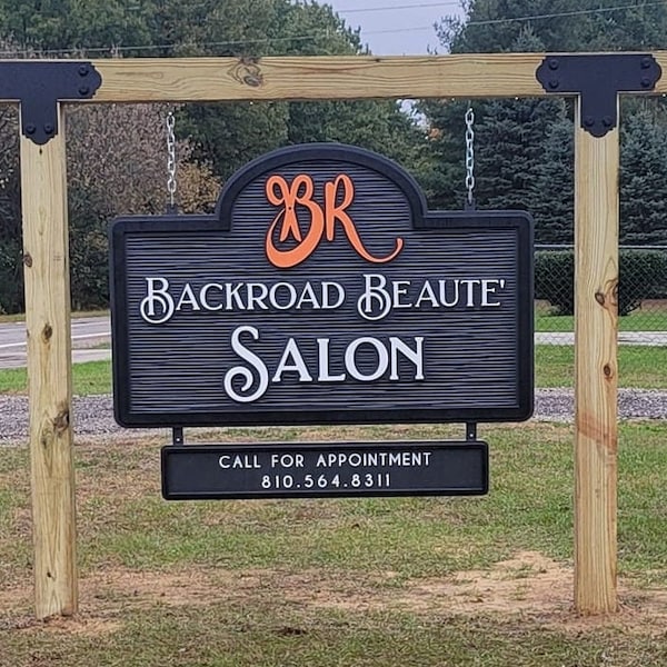 Dimensional Beauty Salon, Barber, Event Venue, Distillery Signs, Neighborhood and Apartment Complex Signs!