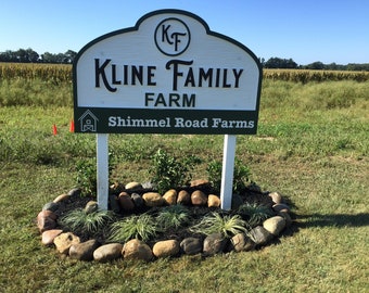 Large 72" x 46" Dimensional Family Farm / Ranch Signs!