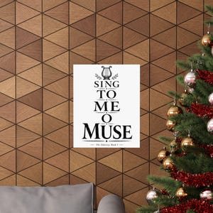 Sing to Me O Muse Wall Art Poster | Greek Mythology Matte Print, The Odyssey Homer Ancient Greece Decor image 20