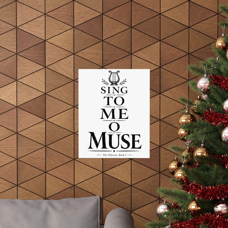 Sing to Me O Muse Wall Art Poster | Greek Mythology Matte Print, The Odyssey Homer Ancient Greece Decor image 20