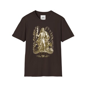 Zeus T-Shirt | King of the Gods Greek Mythology Tee | Ancient Greece Graphic Shirt | Gift for History Lover | Unisex Soft Cotton image 7
