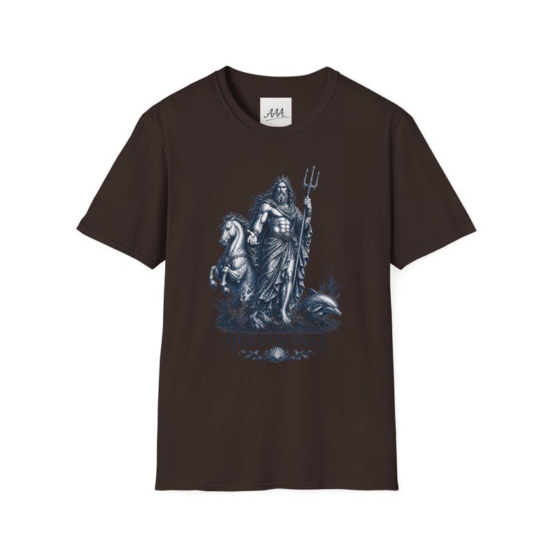 Poseidon T-Shirt | Greek God of the Sea Mythology Tee | Ancient Greece Graphic Shirt | Gift for Ocean Lover | Unisex Soft Cotton image 6
