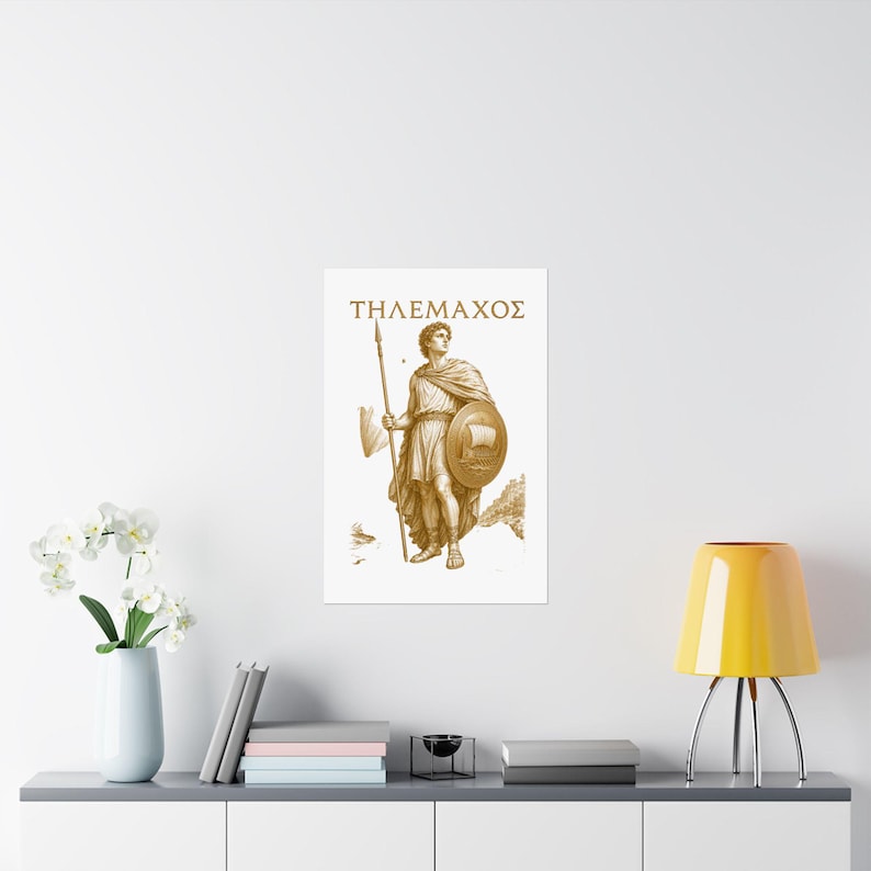 Telemachus Wall Art Poster | Greek Mythology Matte Print, The Odyssey Homer Ancient Greece Decor image 8