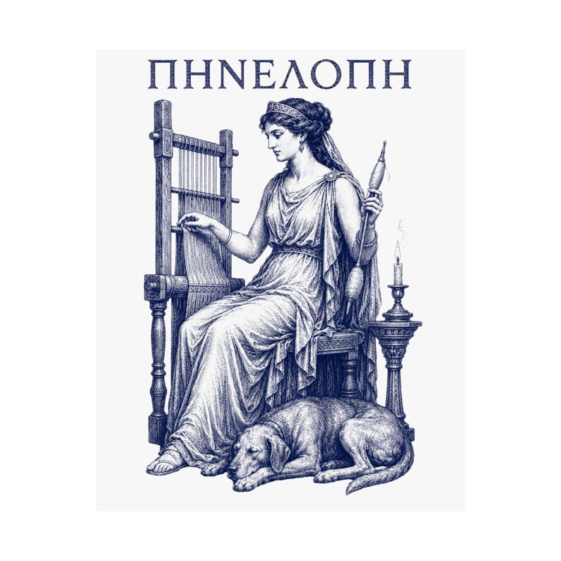 Penelope Wall Art Poster | Greek Mythology Matte Print, The Odyssey Homer Ancient Greece Decor image 18