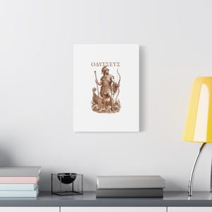 Odysseus Greek Warrior Canvas Wall Art | The Odyssey Homer Ancient Greece Mythology Home Decor Gift image 12