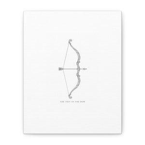 Test of the Bow Canvas Wall Art | The Odyssey Homer Ancient Greece Mythology Home Decor Gift