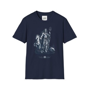 Poseidon T-Shirt | Greek God of the Sea Mythology Tee | Ancient Greece Graphic Shirt | Gift for Ocean Lover | Unisex Soft Cotton image 12