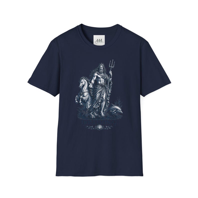 Poseidon T-Shirt | Greek God of the Sea Mythology Tee | Ancient Greece Graphic Shirt | Gift for Ocean Lover | Unisex Soft Cotton image 12