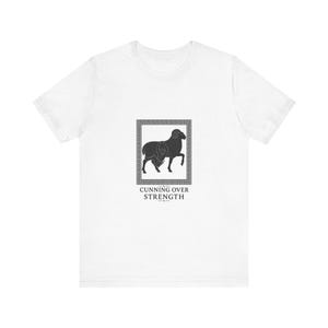 Cunning Over Strength Greek Mythology T-Shirt | Homer Odyssey Silhouette Art | Dark Academia Gift