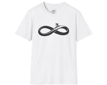 -shirt de surf Infinity Wave | Chemise de surfeur | T-shirt vague océanique | Chemise Beach Life