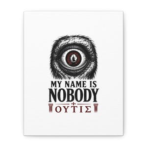 Cyclops Eye Nobody Canvas Wall Art | The Odyssey Homer Greek Mythology Polyphemus Home Decor Gift image 5