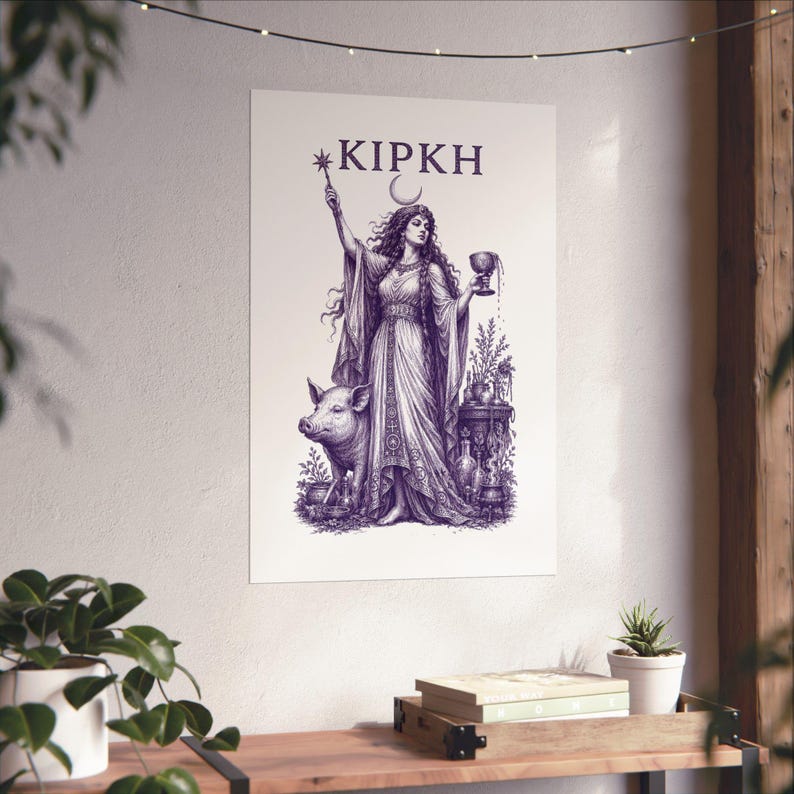 Circe Enchantress Wall Art Poster | Greek Mythology Matte Print, The Odyssey Homer Ancient Greece Decor image 6