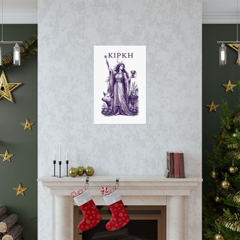 Circe Enchantress Wall Art Poster | Greek Mythology Matte Print, The Odyssey Homer Ancient Greece Decor image 7