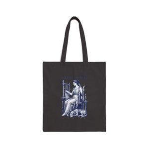Penelope Weaving Tote Bag | The Odyssey Homer Ancient Greece Mythology Literary Gift image 2