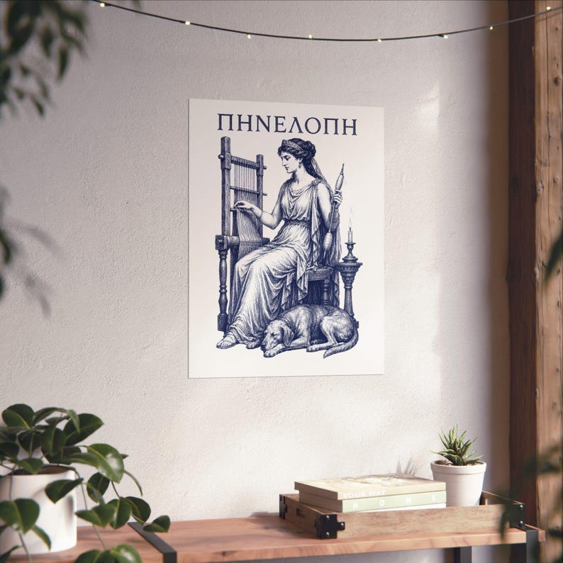 Penelope Wall Art Poster | Greek Mythology Matte Print, The Odyssey Homer Ancient Greece Decor image 14