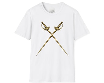 Chemise 2 sur 3 mousquetaires, lames croisées, ensemble de t-shirts assorti pour groupe de meilleurs amis, t-shirt tout pour un