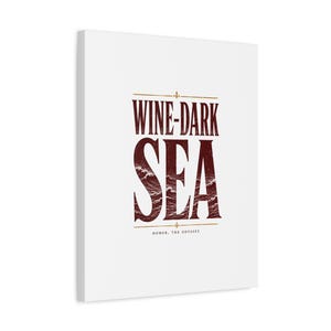 Wine Dark Sea Canvas Wall Art | The Odyssey Homer Ancient Greece Mythology Literary Home Decor Gift image 11
