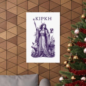 Circe Enchantress Wall Art Poster | Greek Mythology Matte Print, The Odyssey Homer Ancient Greece Decor image 4