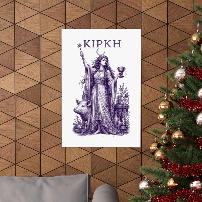 Circe Enchantress Wall Art Poster | Greek Mythology Matte Print, The Odyssey Homer Ancient Greece Decor image 4