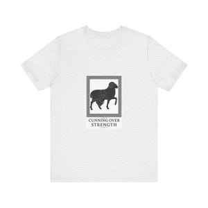 Cunning Over Strength Greek Mythology T-Shirt | Homer Odyssey Silhouette Art | Dark Academia Gift image 2