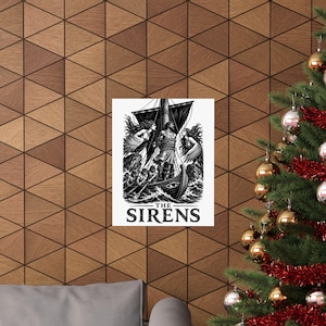 Póster de arte mural de Las Sirenas / Impresión mate de mitología griega, La Odisea de Homero, decoración de la Antigua Grecia imagen 20