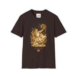 Apollo Greek God T-Shirt | Sun God Lyre Mythology Tee | Ancient Greece Graphic Shirt | Gift for Music Lover | Unisex Soft Cotton image 7