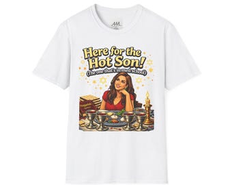 ici pour le t-shirt Hot Son | t-shirt drôle d'humour de quatre fils de Pâque | Cadeau juif des fêtes | Chemise de nuit Seder | Cadeau de Pâque