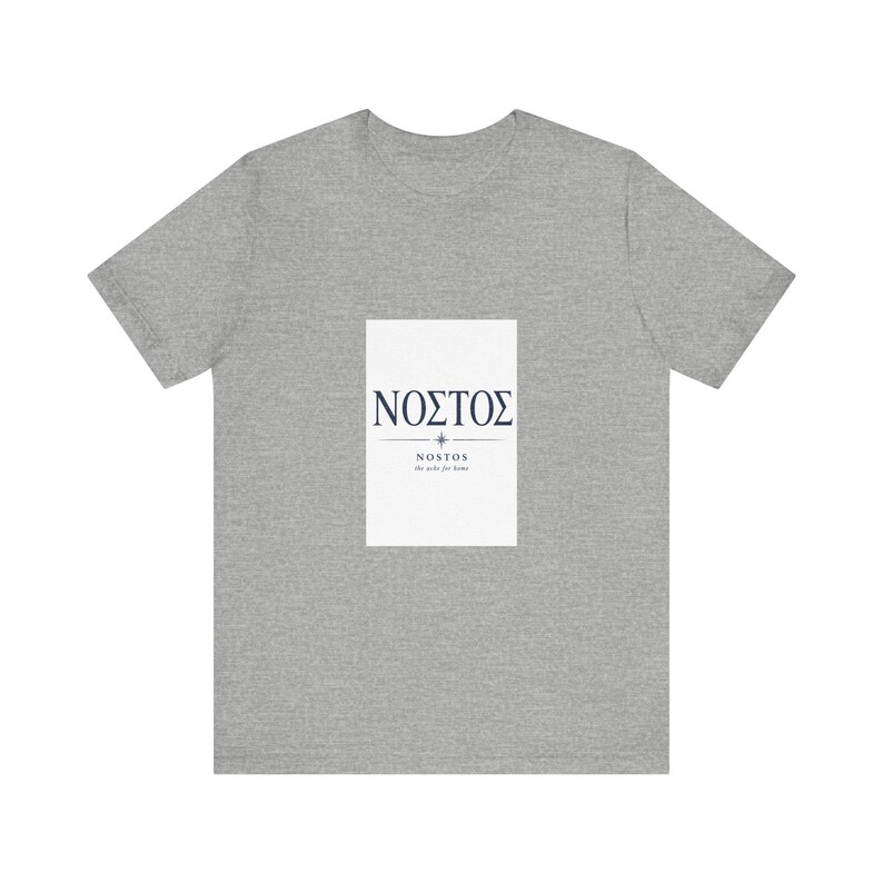 Nostos Grieks Homecoming T-shirt | T-shirt met citaat uit Homerus' Odyssee | Literair cadeau in Dark Academia-stijl | Oud-Griekenland afbeelding 5