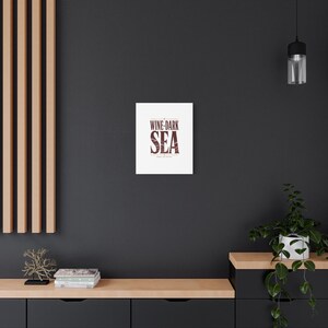 Wine Dark Sea Canvas Wall Art | The Odyssey Homer Ancient Greece Mythology Literary Home Decor Gift image 13