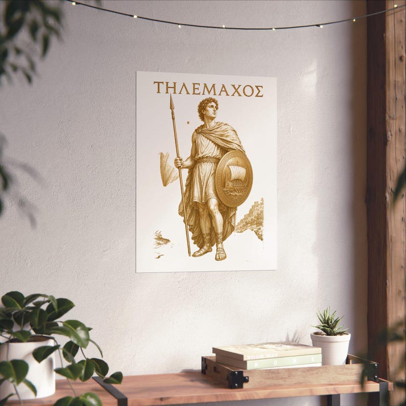 Telemachus Wall Art Poster | Greek Mythology Matte Print, The Odyssey Homer Ancient Greece Decor image 14