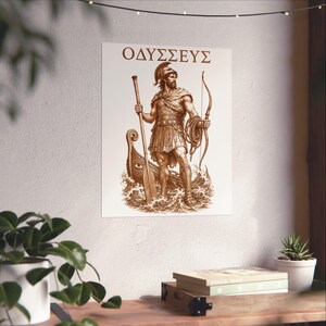 Odysseus Wall Art Poster | Greek Mythology Matte Print, The Odyssey Homer Ancient Greece Decor image 14