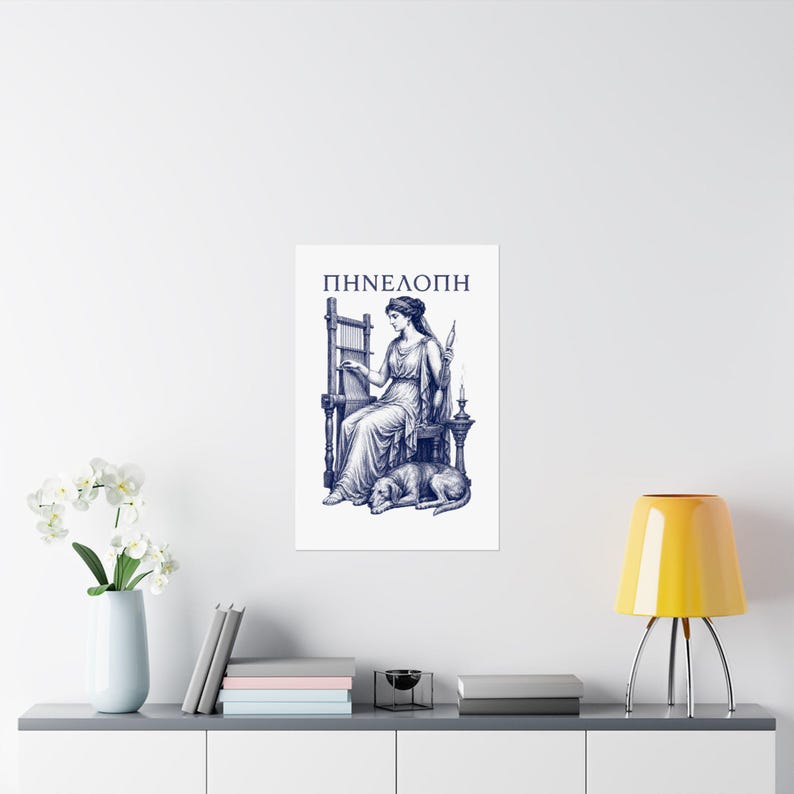 Penelope Wall Art Poster | Greek Mythology Matte Print, The Odyssey Homer Ancient Greece Decor image 8