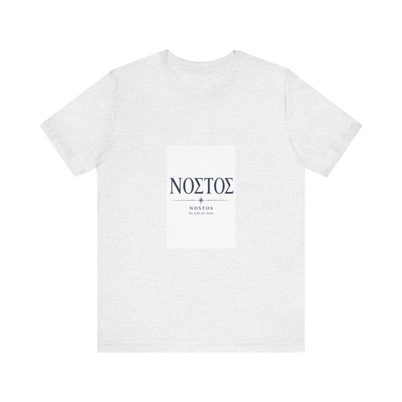Nostos Grieks Homecoming T-shirt | T-shirt met citaat uit Homerus' Odyssee | Literair cadeau in Dark Academia-stijl | Oud-Griekenland afbeelding 2