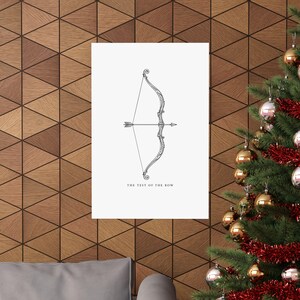 Póster de arte mural "La prueba del arco" / Impresión mate de mitología griega, decoración de la Antigua Grecia de La Odisea de Homero imagen 4