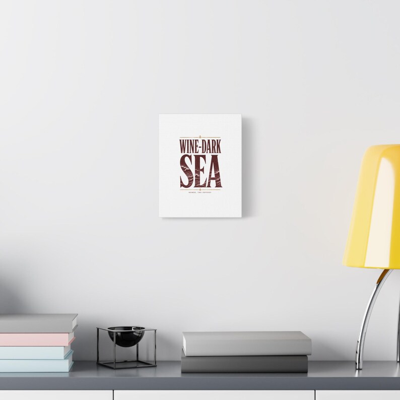 Wine Dark Sea Canvas Wall Art | The Odyssey Homer Ancient Greece Mythology Literary Home Decor Gift image 7