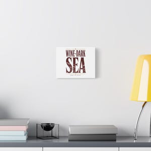 Wine Dark Sea Canvas Wall Art | The Odyssey Homer Ancient Greece Mythology Literary Home Decor Gift image 2