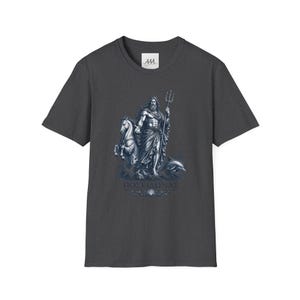 Poseidon T-Shirt | Greek God of the Sea Mythology Tee | Ancient Greece Graphic Shirt | Gift for Ocean Lover | Unisex Soft Cotton image 9