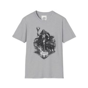 ハデス（ギリシャ神話の神）Tシャツ｜ダークファンタジー ハデスとケルベロス ユニセックスTシャツ｜オリンピアンコレクション 画像 6
